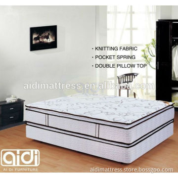 Sleep Easy Pillow Top Spring Mattress, 5 Star Hotel Pocket Spring Foam Pad Mattress AM-0081